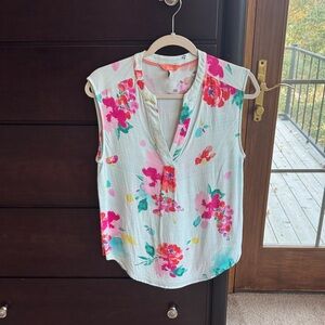 Joules Floral Sleeveless Women's Top